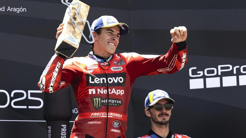 MotoGP 2025. Le pagelle del GP di Spagna ad Aragon: Marc Marquez &egrave; imbattibile, si lotta per il secondo posto