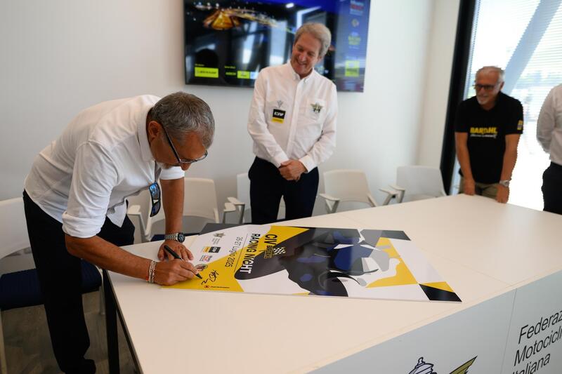 Drudi firma la locandina