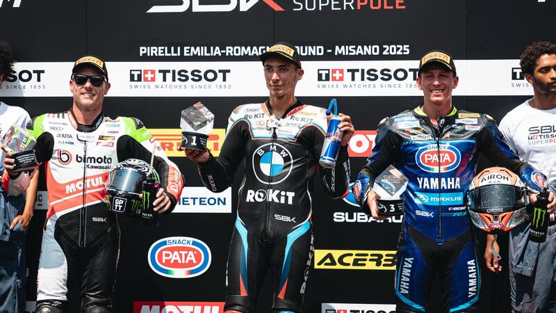 SBK 2025. Gran Premio dell&rsquo;Emilia Romagna. Bulega cade e Toprak stravince