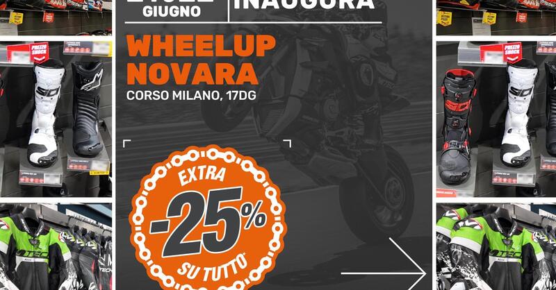 Wheelup apre un nuovo store a Novara