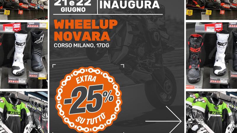 Wheelup apre un nuovo store a Novara