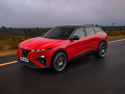 Alfa Romeo Stelvio: il render fedele ai brevetti, la &quot;coda&quot; scivola un po&#039;...