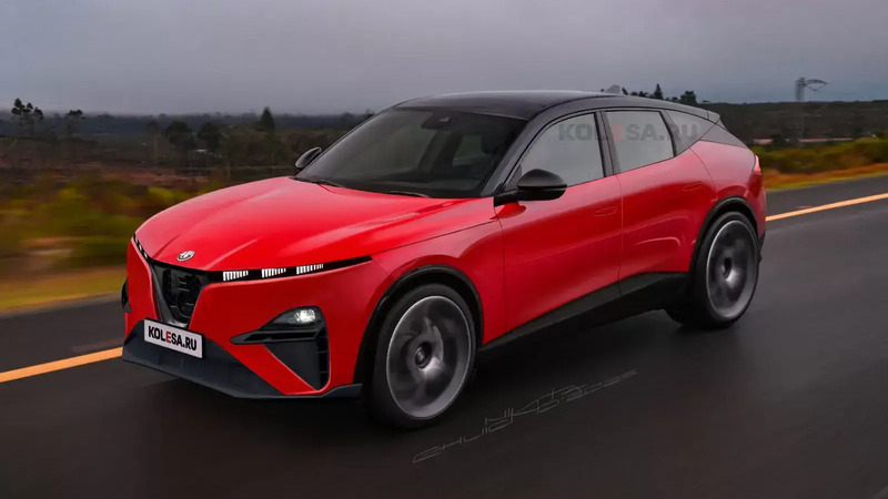 Alfa Romeo Stelvio: il render fedele ai brevetti, la &quot;coda&quot; scivola un po&#039;...