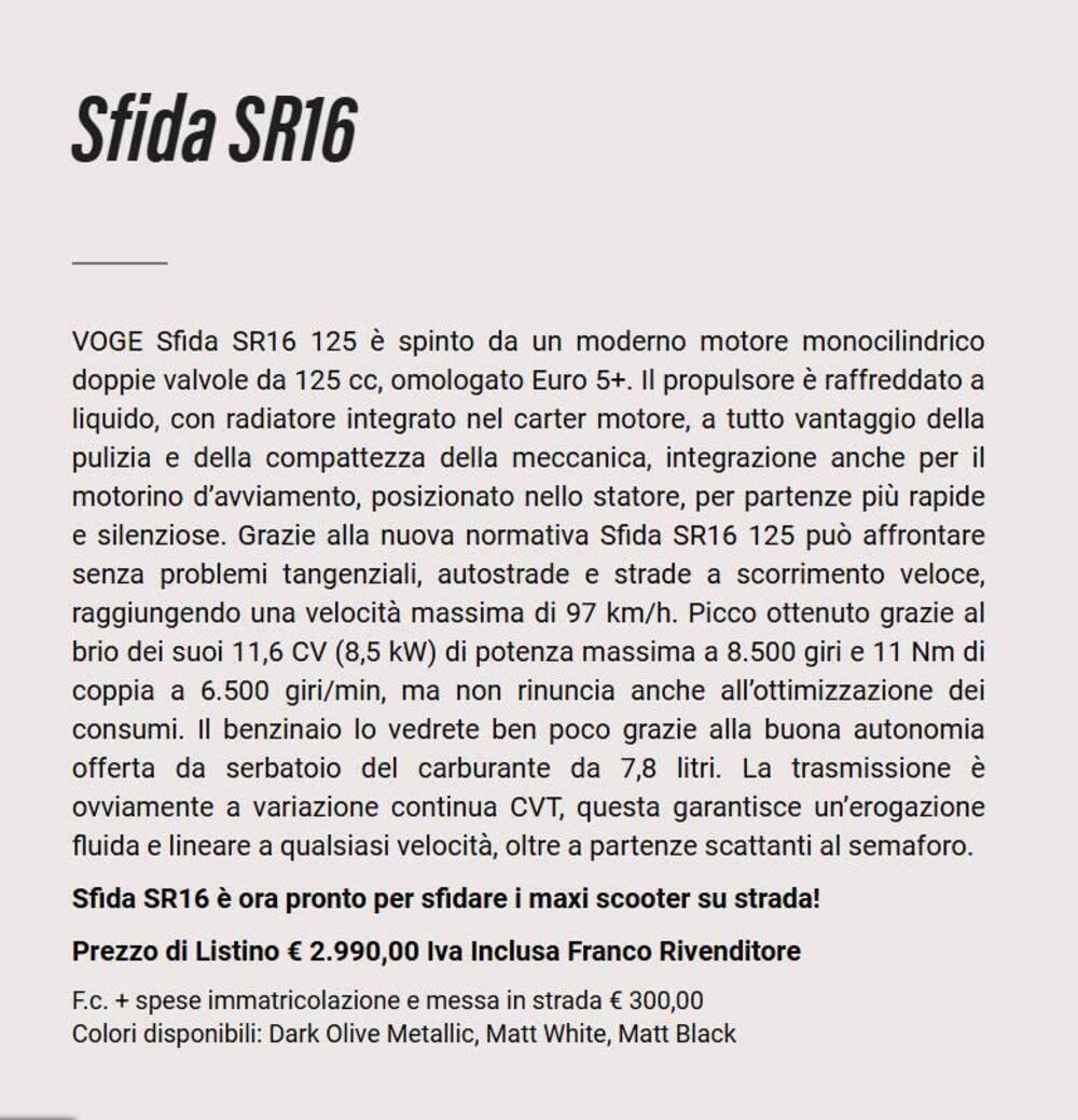 Voge Sfida SR16 125 (2025 - 26) (11)