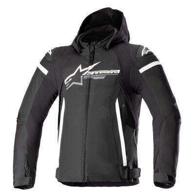 Giacca moto Alpinestars ZACA WATERPROOF Nero Bianc