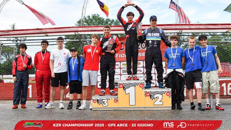 KZR Championship: ad Arce trionfano Ghidini, Celentano e Pelosi in un GP5 mozzafiato tra sole e pioggia