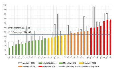 UE: nel 2024 20.017 morti sulle strade, 55 al giorno, solo il 2% in meno rispetto al 2023