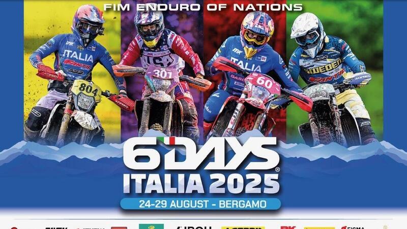 FIM 6DAYS&reg; Enduro Bergamo 2025. EICMA &egrave; partner 