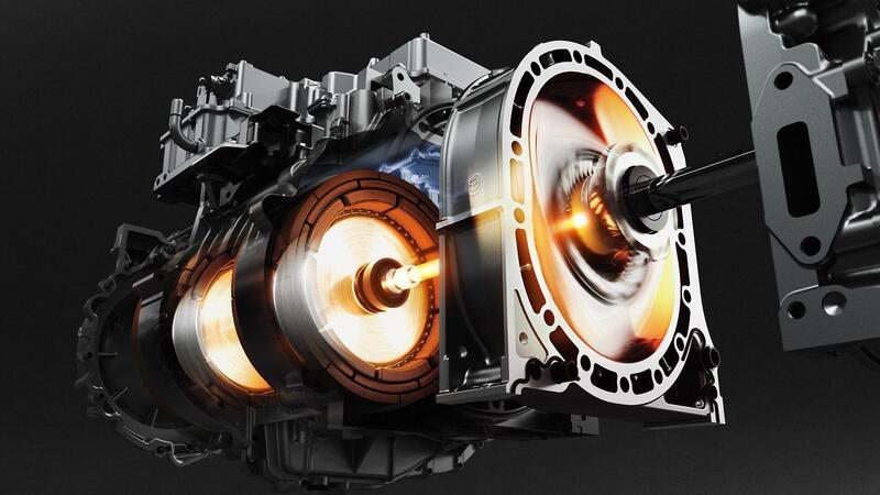 Il motore rotativo a due rotori e sistema EV del concept