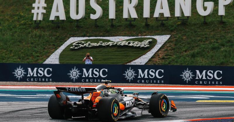 F1. GP Austria 2025: doppietta McLaren in FP2 con Norris-Piastri. Verstappen 3&deg;, Leclerc 5&deg;, Hamilton solo 10&deg;