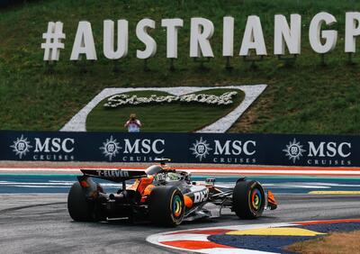 F1. GP Austria 2025: doppietta McLaren in FP2 con Norris-Piastri. Verstappen 3°, Leclerc 5°, Hamilton solo 10°