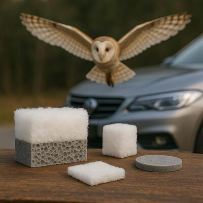 Cancellato il rumore dei motori con un aerogel preso a prestito dai gufi