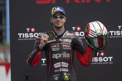 MotoGP 2025. GP dei Paesi Bassi ad Assen. Marco Bezzecchi, terzo: "Siamo migliorati, ma ancora non basta". E sulla situazione Jorge Martin-Aprilia: "Me ne frega veramente poco"