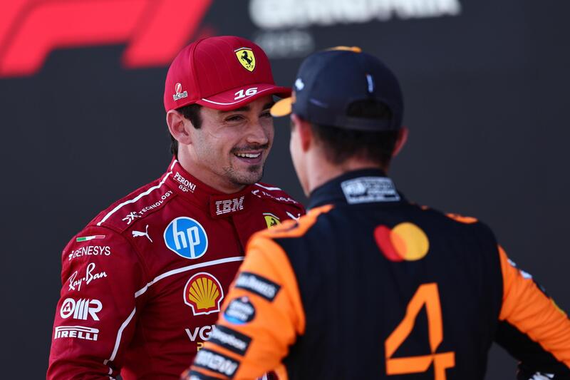 Charles Leclerc e Lando Norris
