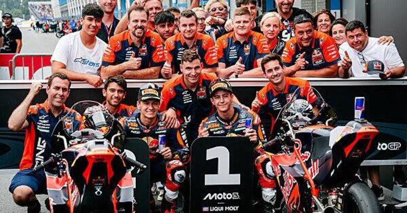 MotoGP 2025. GP dei Paesi Bassi ad Assen. Moto3: la gara finisce con bandiera rossa per incidente, coinvolto Luca Lunetta. La vittoria va a Jos&eacute; Antonio Rueda 