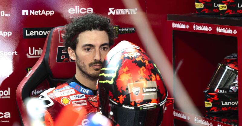 MotoGP 2025. GP dei Paesi Bassi ad Assen. Pecco Bagnaia: &quot;Le gare di Mugello e Assen sono state pi&ugrave; lente dell&#039;anno scorso, questa moto non ci fa fare quello che ha fatto Alex Marquez tutto il weekend&quot;