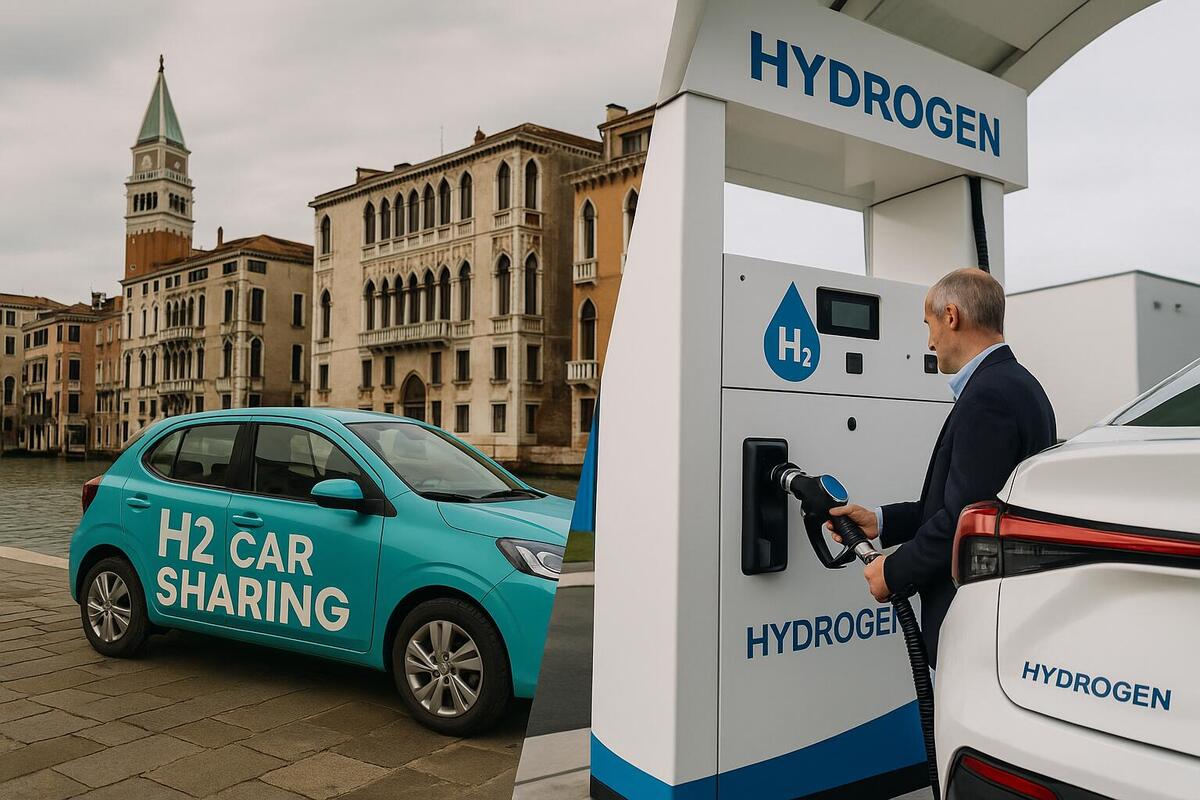 Idrogeno all’Italiana: a Venezia parte il car sharing, a Carugate (Milano) si apre una nuova stazione…Flop in arrivo?