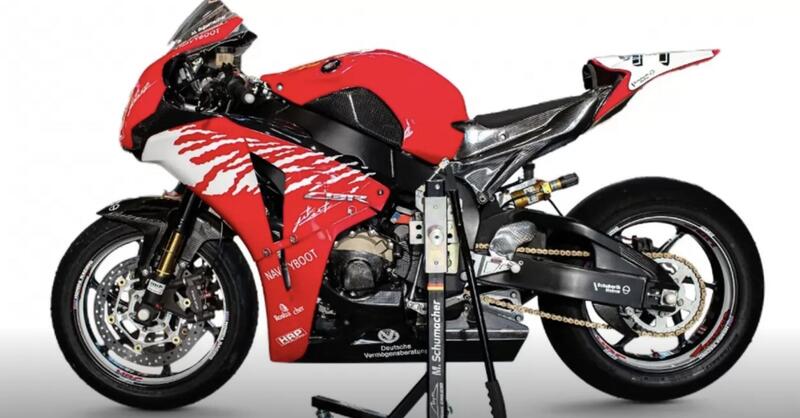 All&#039;asta la Honda CBR 1000RR SC59 di Michael Schumacher