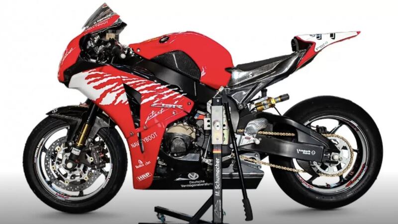 All&#039;asta la Honda CBR 1000RR SC59 di Michael Schumacher