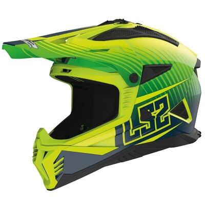casco offroad LS2 Fast 2 Duck giallo opaco