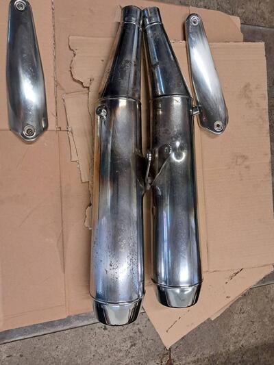 SILENZIATORI dx e sx V7 SPECIAL - STONE-NEVADA 20 Moto Guzzi