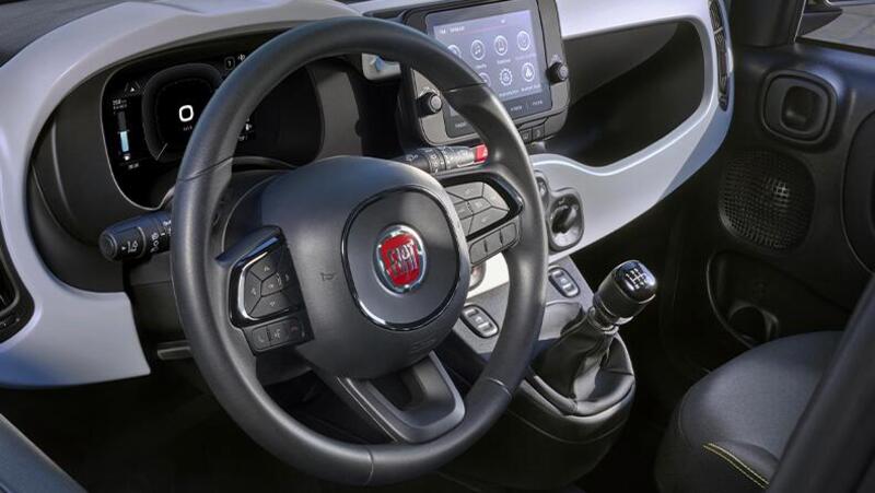 Gli interni della Fiat Panda