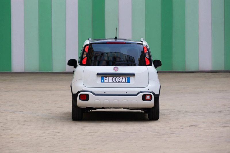 Il posteriore della Fiat Panda