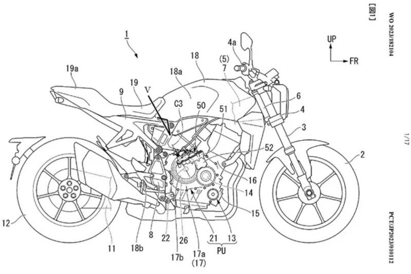 Honda CB1000R e Hornet con frizione elettronica E-Clutch: depositati i brevetti