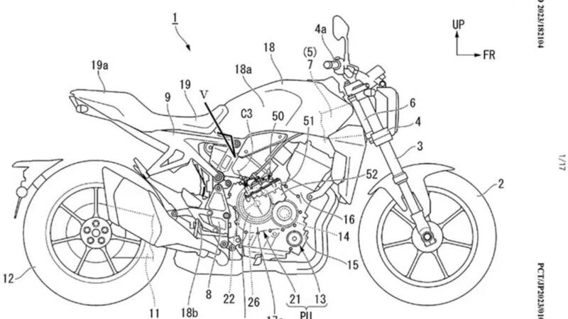 Honda CB1000R e Hornet con frizione elettronica E-Clutch: depositati i brevetti