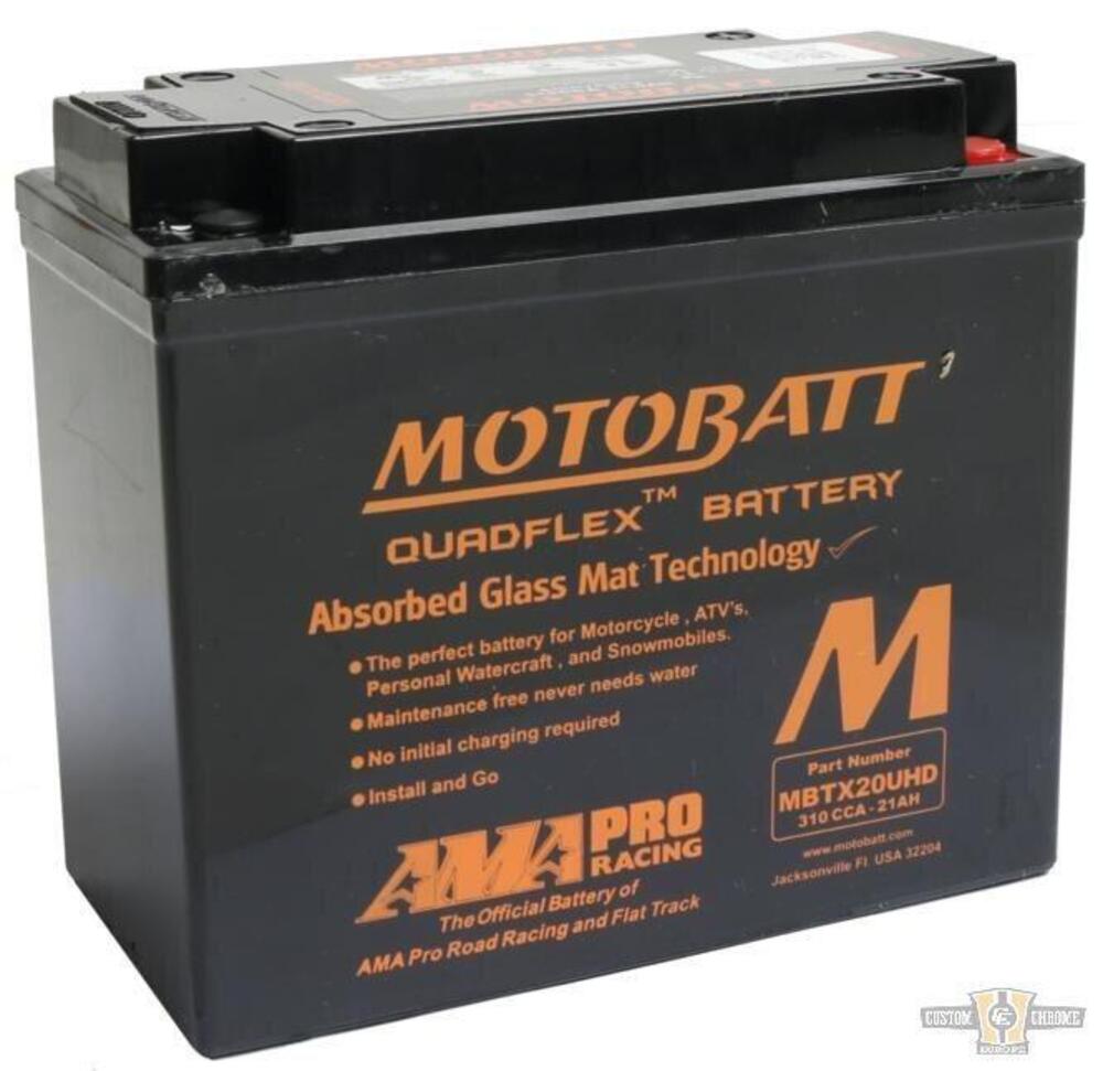Batteria MOTOBATT nera Per Softail dal 1991 al 202