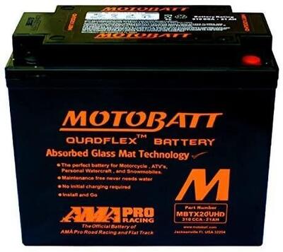 Batteria MOTOBATT nera Per Sportster dal 1979 al 2