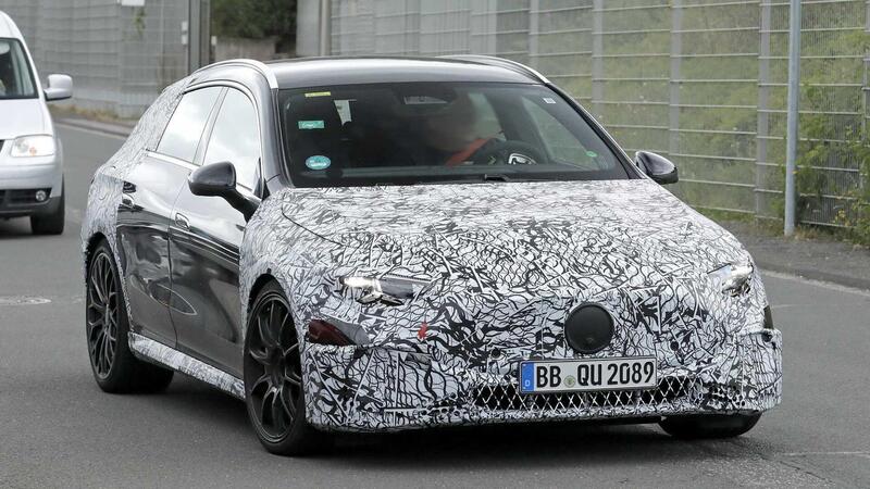 Mercedes-AMG CLA Shooting Brake: solo elettrica, ma con 550 CV e 700 km di autonomia [Foto Spia]
