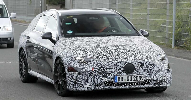 Mercedes-AMG CLA Shooting Brake: solo elettrica, ma con 550 CV e 700 km di autonomia [Foto Spia]
