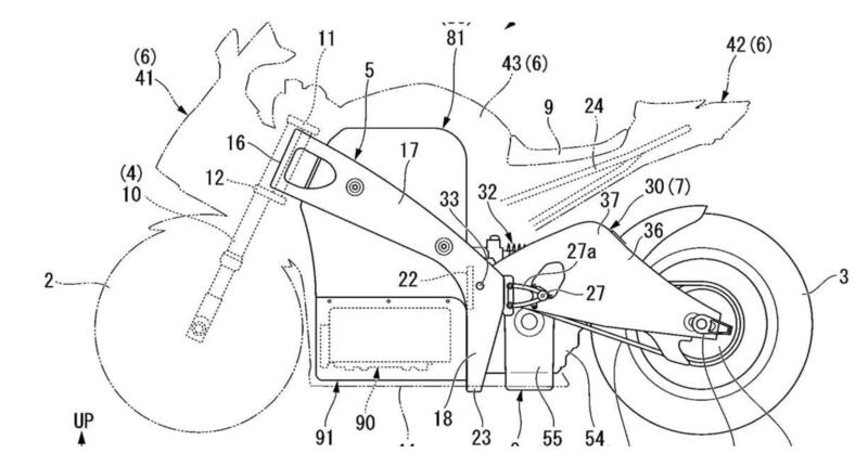 Honda avanti verso una maggiore elettrificazione: depositato il brevetto della Electric Fireblade