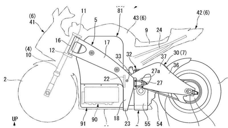 Honda avanti verso una maggiore elettrificazione: depositato il brevetto della Electric Fireblade