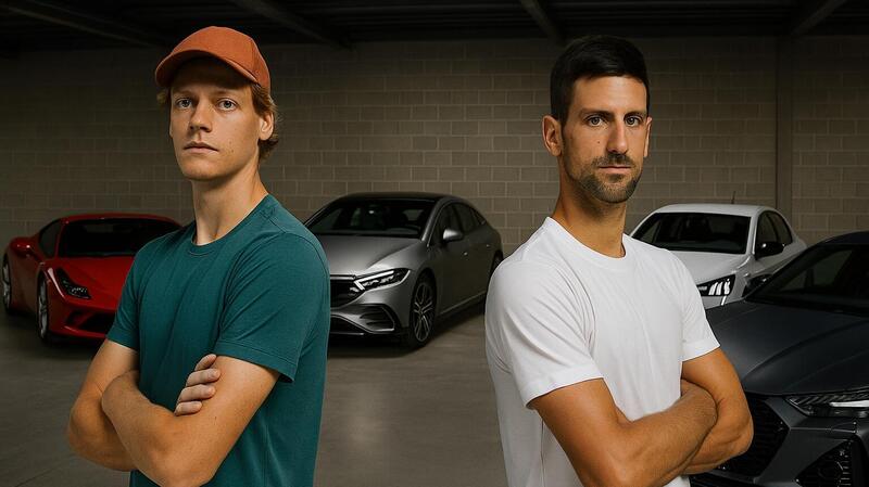 Sinner vs Djokovic: campioni in campo, fuoriclasse in garage. Ma la semifinale si vince anche su...quattro ruote