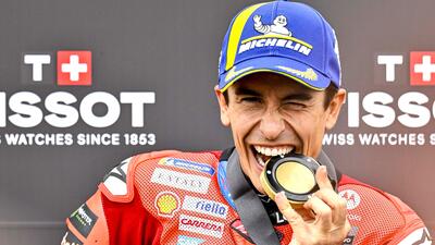 MotoGP 2025. GP di Germania. Marc Marquez, Sprint in rimonta: "Ho rischiato per prendere Bezzecchi, ma oggi &egrave; il compleanno del capo, Gigi: &egrave; per lui"