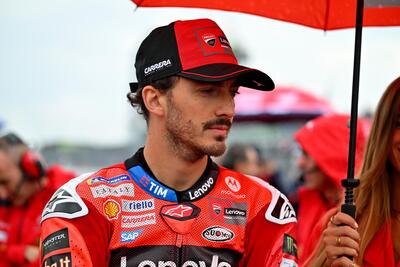 MotoGP 2025. GP di Germania. Pecco Bagnaia: "Purtroppo vado piano. Non mi ricordo di essere mai stato cos&igrave; lento in MotoGP sul bagnato"