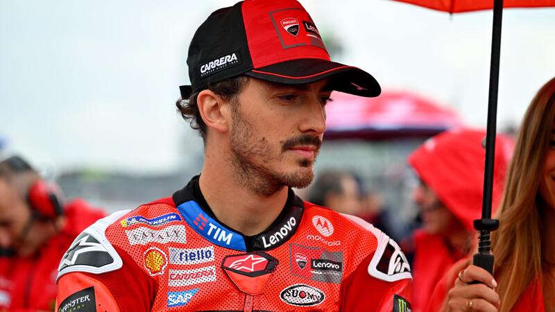 MotoGP 2025. GP di Germania. Pecco Bagnaia: &quot;Purtroppo vado piano. Non mi ricordo di essere mai stato cos&igrave; lento in MotoGP sul bagnato&quot;