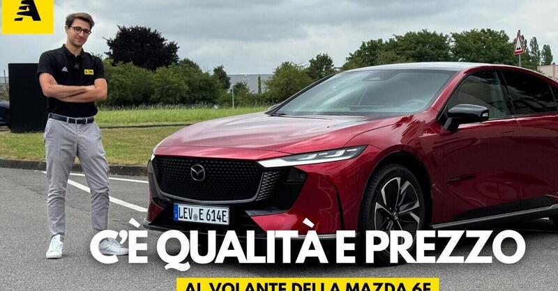 Mazda 6e elettrica, la prova su strada della berlina BEV che costa meno di 40k [VIDEO]
