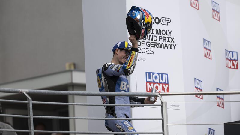 MotoGP 2025. GP di Germania. Alex Marquez: &quot;Sono riuscito a tenere Pecco Bagnaia dietro, era importante per il campionato&quot;
