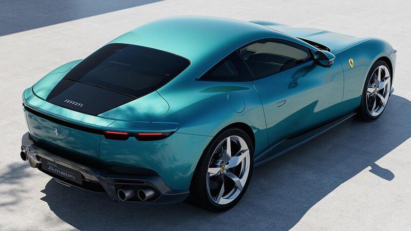 Design posteriore della Ferrari Amalfi
