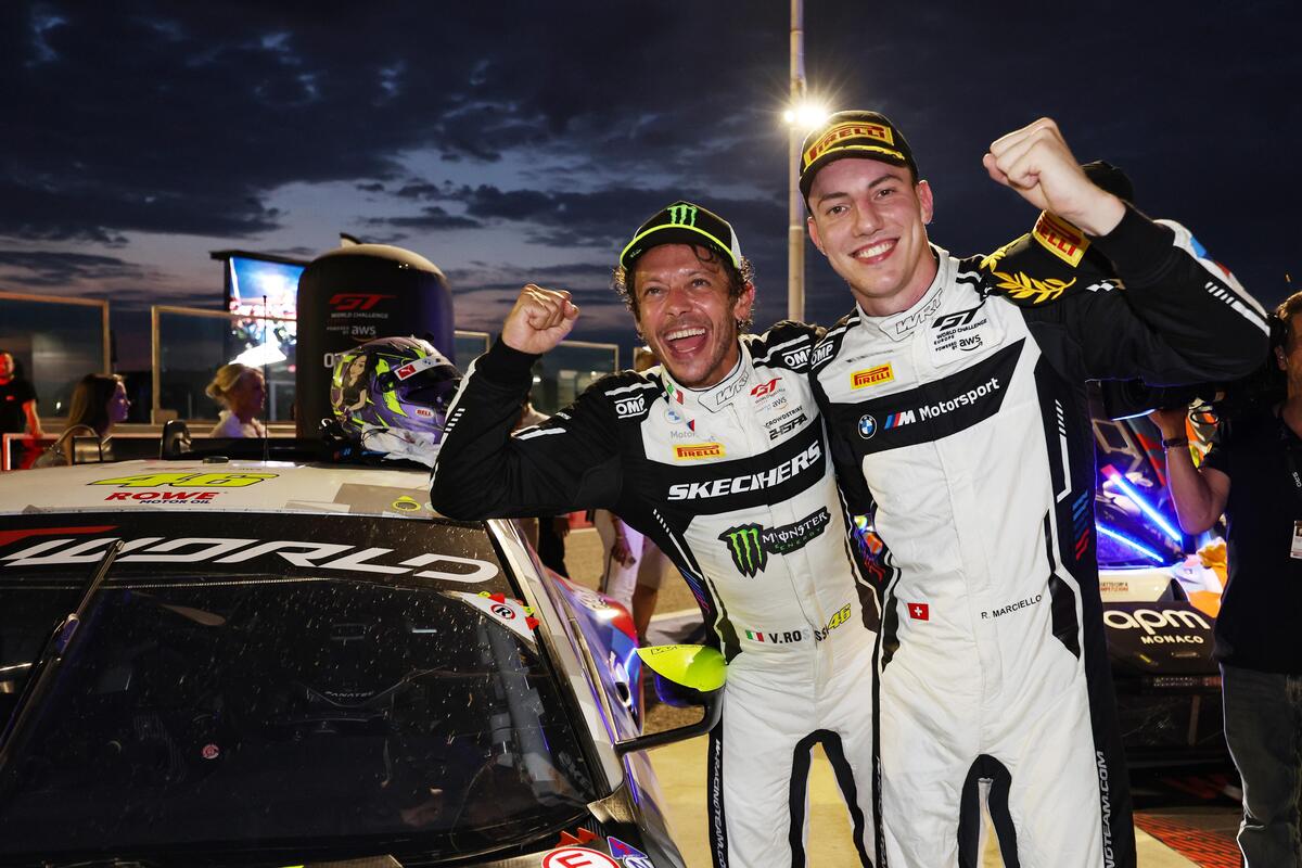 GTWC. Valentino Rossi re indiscusso di Misano: vince con Raffaele Marciello Gara 1 della Sprint Cup