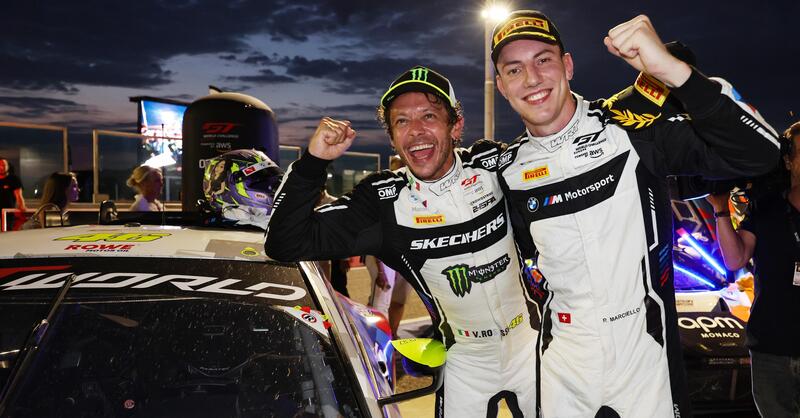 GTWC. Valentino Rossi re indiscusso di Misano: vince con Raffaele Marciello Gara 1 della Sprint Cup