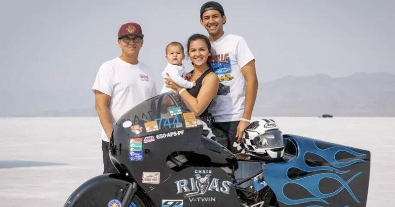 Bonneville 2025: Chris Rivas punta alle 400 miglia orarie (640 KM/H!) con un V4 turbo da 2997cc