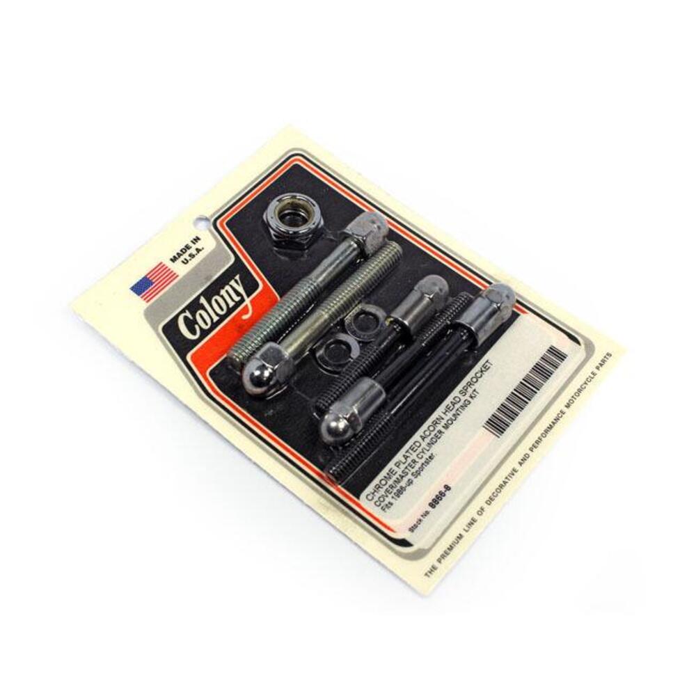 Kit viti cromate per coperchio pignone Sportster d 