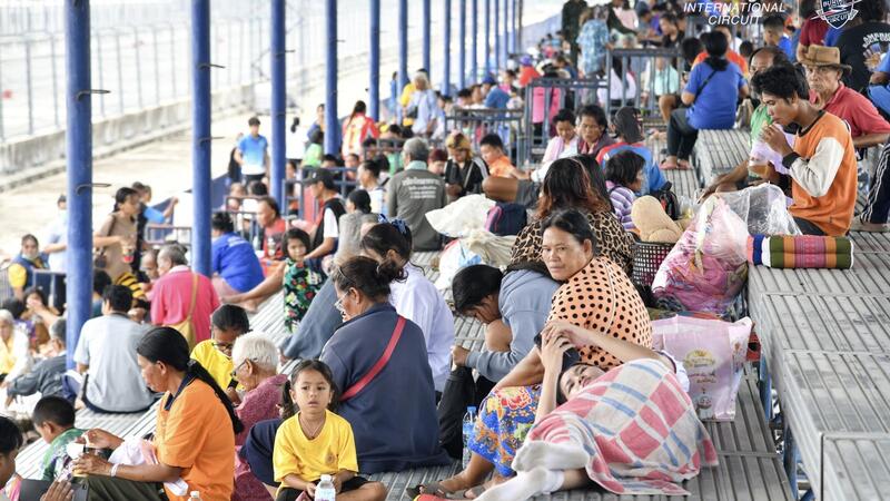 Conflitto Thailandia-Cambogia: il circuito Chang di Buriram utilizzato per 8.000 sfollati 