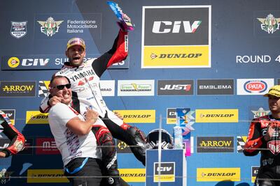 Dunlop CIV 2025, Misano. Delbianco trionfa in Gara1 della SBK, cade Pirro. In Production Bike ecco Baldassarri!