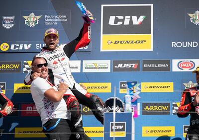 Dunlop CIV 2025, Misano. Delbianco trionfa in Gara1 della SBK, cade Pirro. In Production Bike ecco Baldassarri!