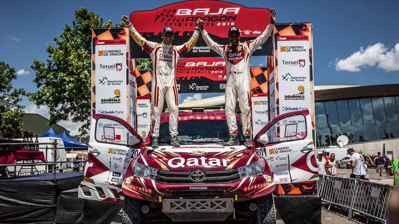 Baja Spagna. Super Al Attiyah (Toyota) e Super Barreda (Honda)